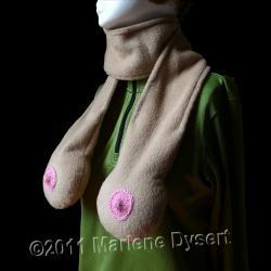 Neck Knockers Boob Scarf - Tan - Free Shipping